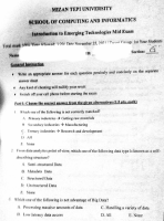 @Aconcise Emerging Technology Mid Exam Mizan Tepi Univ 2021.pdf